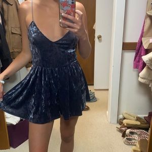 Urban outfitters velvet romper